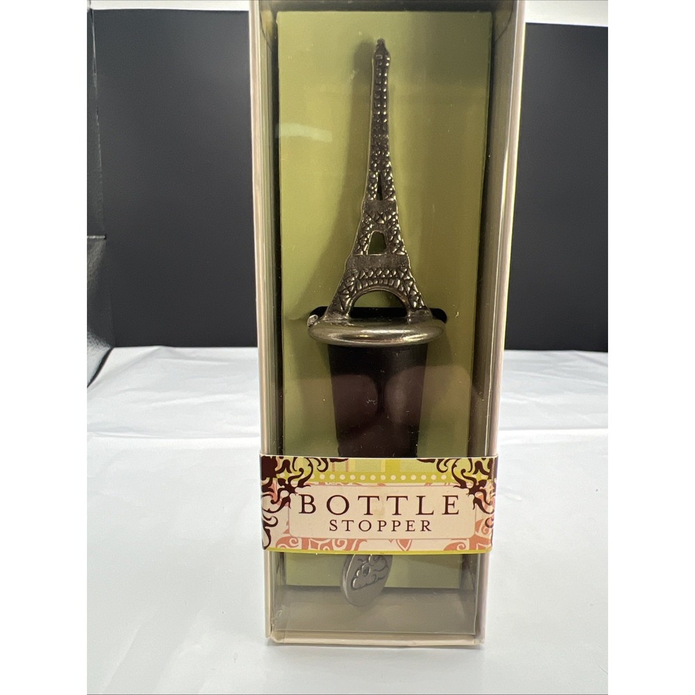 NEW Whipped Cream Wine/Bottle Stopper Eiffel Tower New In Box Made In‎ Usa